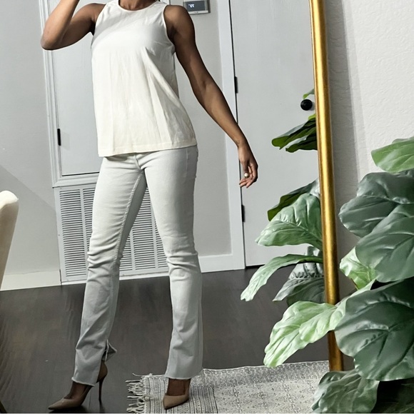 brunello cucinelli silk bend top with chain cream color size medium - Picture 7 of 11